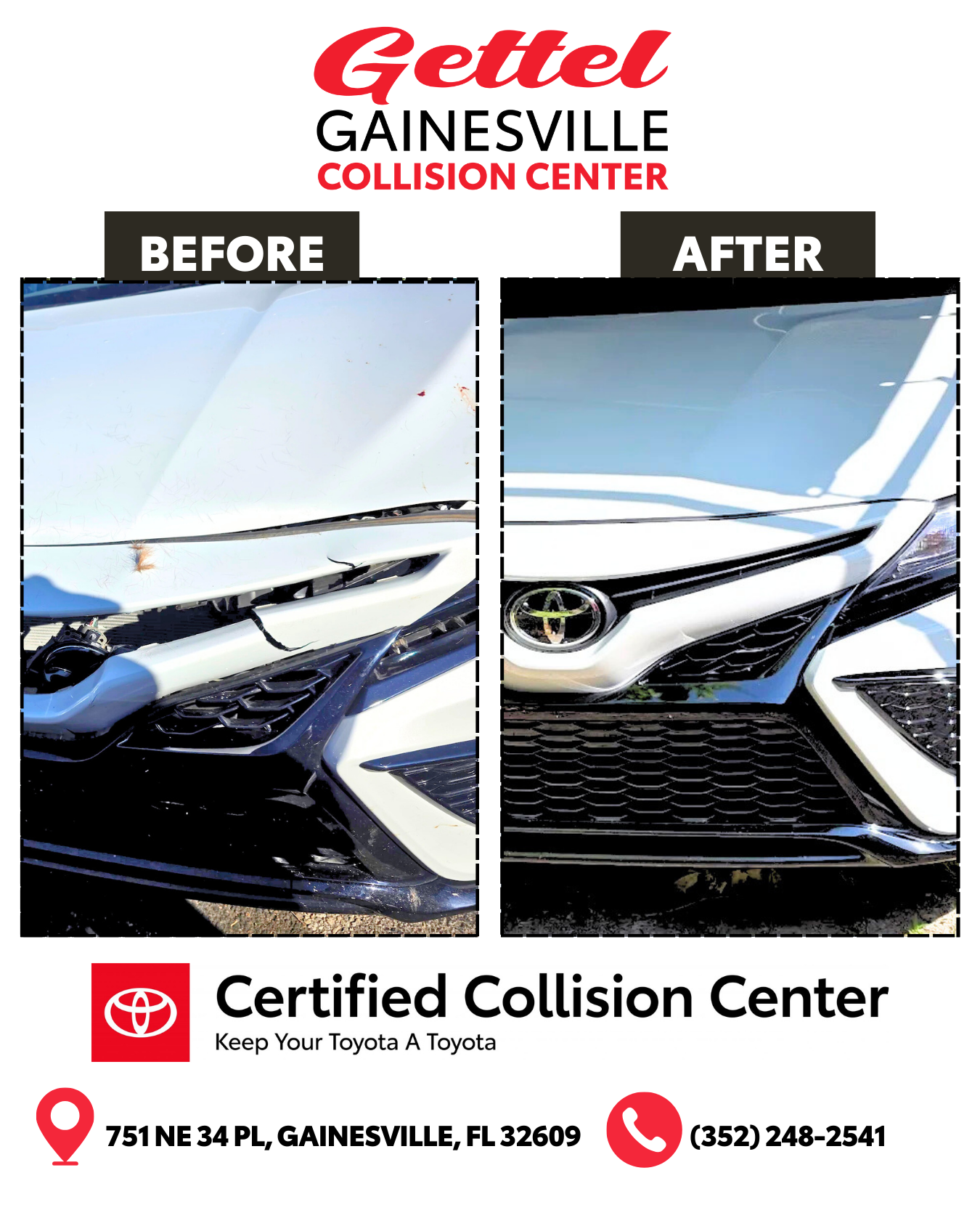 Before and After Collision Repair Example 13
